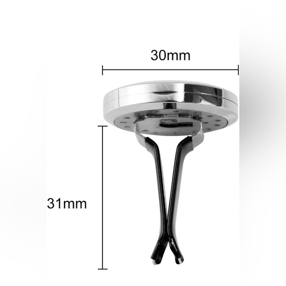 Car Aromatherapy Essential Oil Diffuser Locket with Vent Clip 11 Felt Pads NWOT - Picture 5 of 6